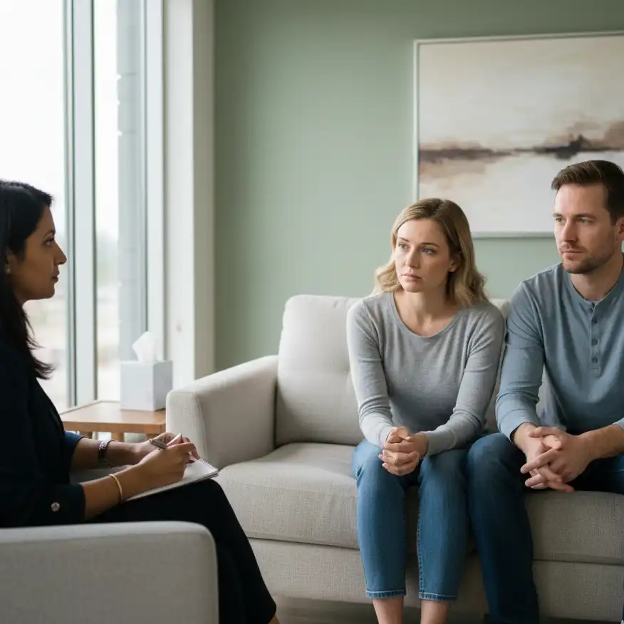 Welcoming space for couples counselling sessions